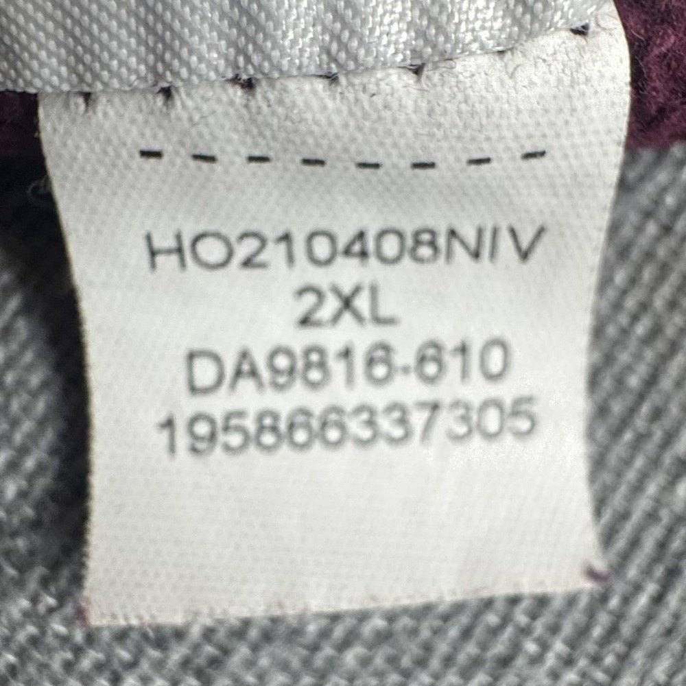 Jordan Hoodie Mens 2XL Purple Flight Patch Pullover Fleece Sweatshirt DA9816-610 - Picture 9 of 13